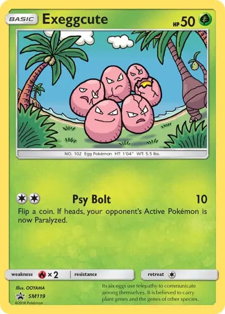 Exeggcute — Sun & Moon Promos