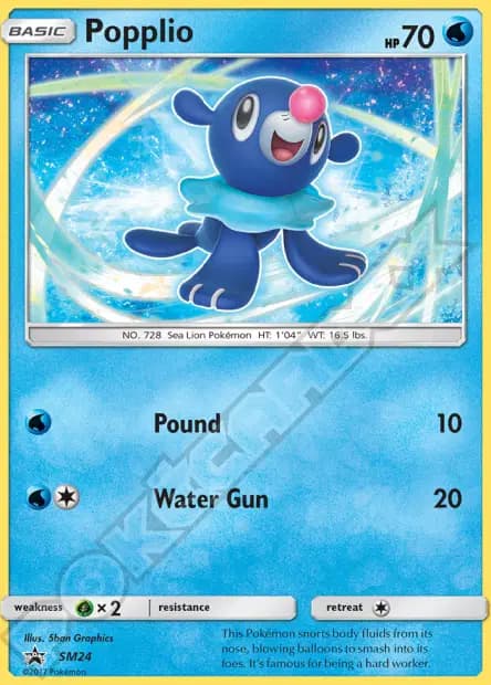 Popplio — Sun & Moon Promos