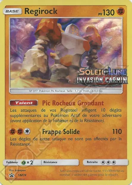 Regirock — Sun & Moon Promos