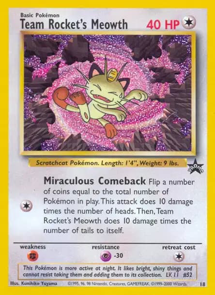 Meowth — WotC Black Star Promos