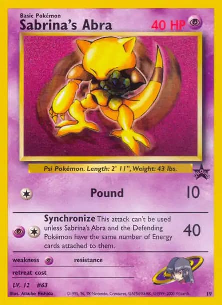 Abra — WotC Black Star Promos