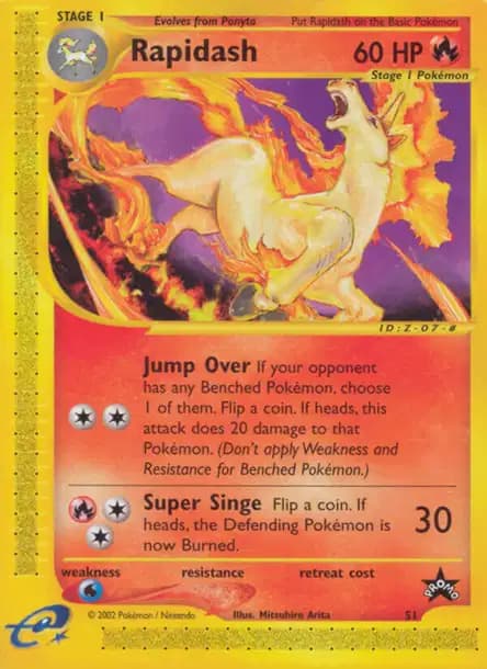 Rapidash — WotC Black Star Promos