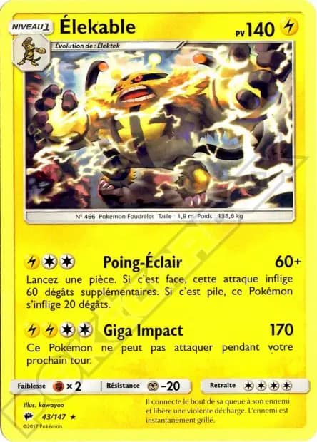 Electivire — Burning Shadows