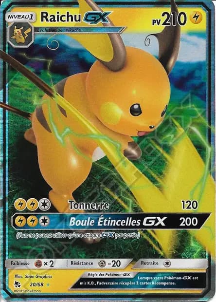 Raichu — Hidden Fates