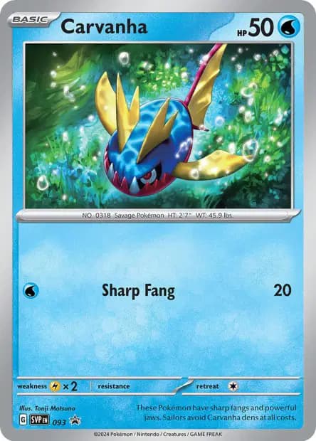 Carvanha — Scarlet & Violet Promos