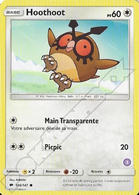 Hoothoot — SM Trainer Kit (Alolan Sandslash)