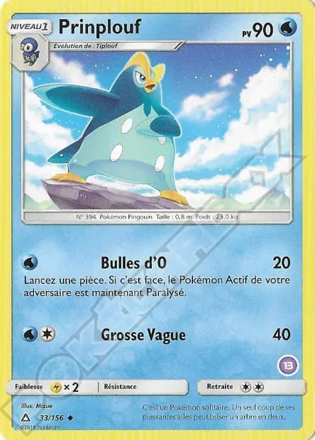 Prinplup — SM Trainer Kit (Alolan Sandslash)