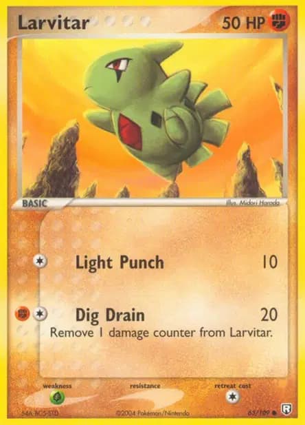 Larvitar — EX Team Rocket Returns