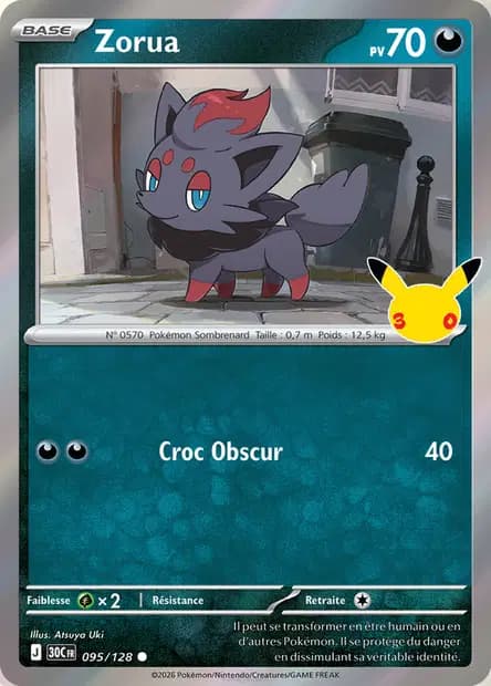 Zorua — 30ᵉ Anniversaire
