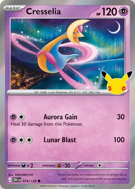 Cresselia — 30th Celebration